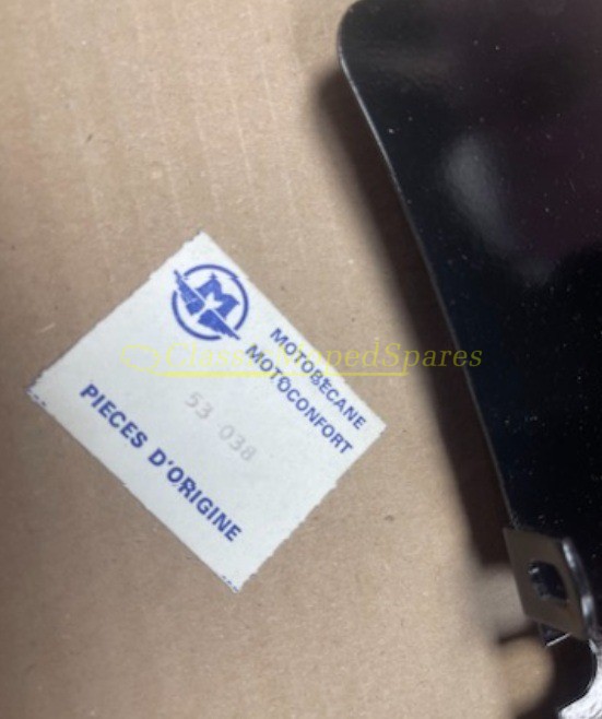 Rare Mobylette Motobecane Motoconfort Front Number Plate Part Number 53038 - Image 2