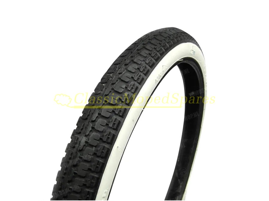 [19 inch] 2-19 (23x2.00) Anlas Range Classic Moped Tyre Tire in Whitewall