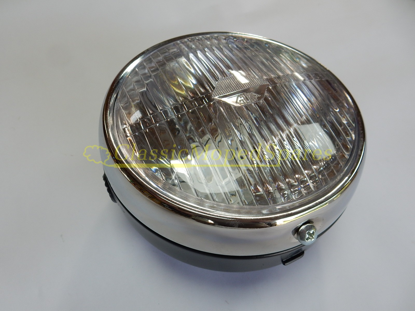 Universal Round Chrome Front Headlight Lamp 140mm diameter
