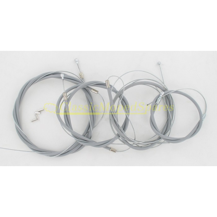 VELO SOLEX 3800/5000 COMPLETE CABLE SET Hungarian models (In Grey)