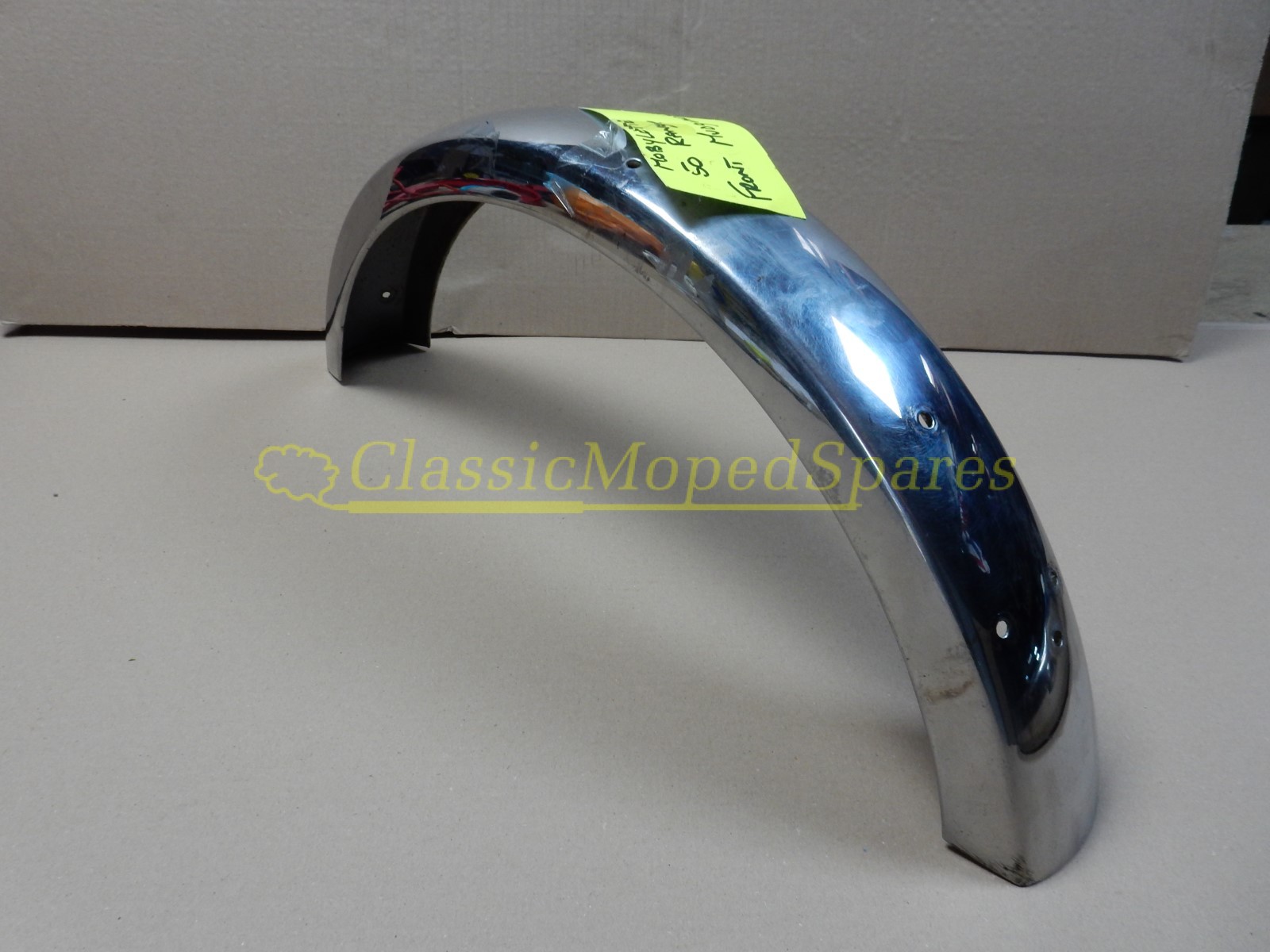 Mobylette Series 40,40L,40N,40S,40T,40V Front Mudguard in stainless steel silver - Image 2