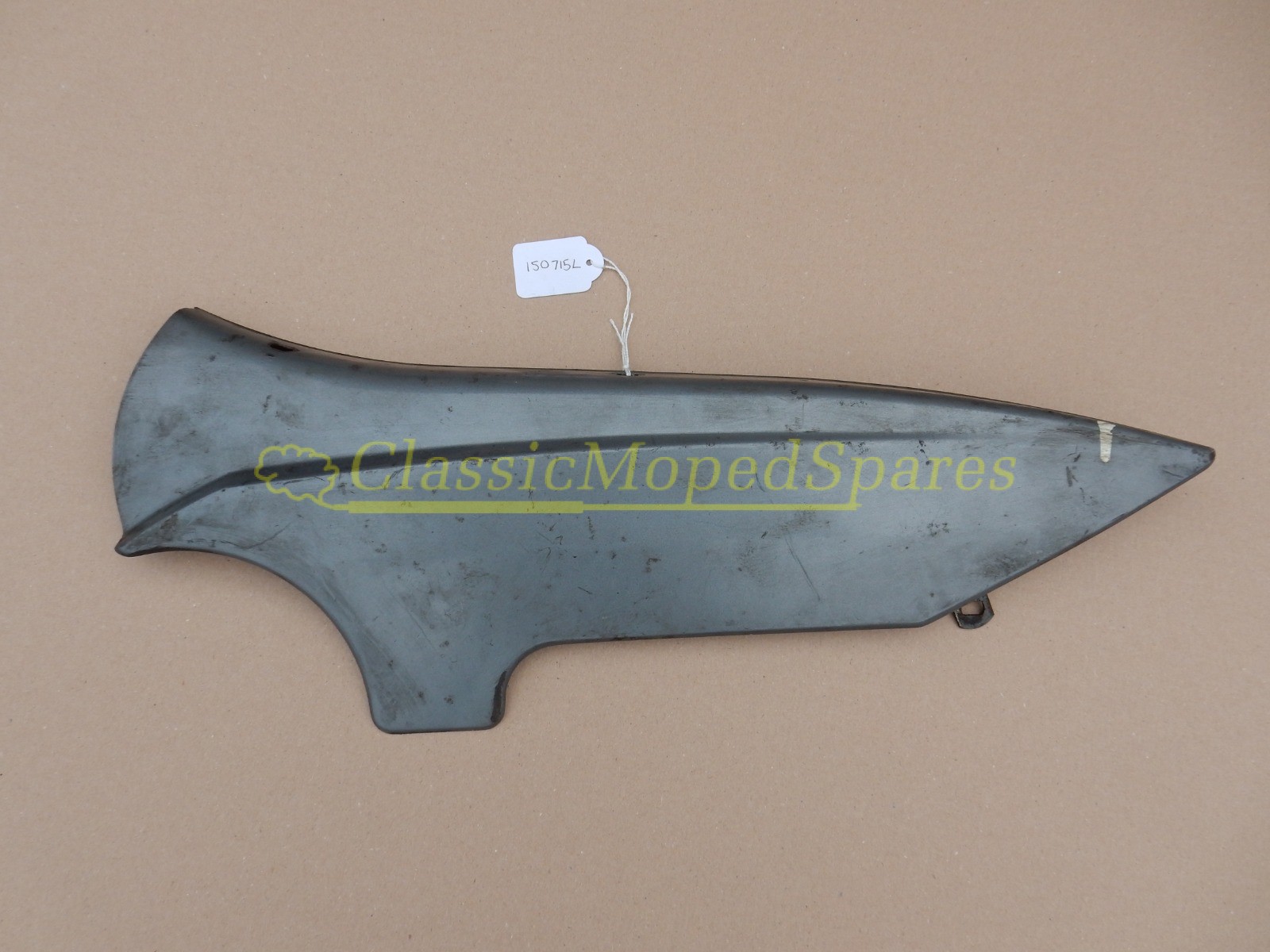Early Mobylette Motobecane Left Hand Chain Guard Cover Panel in Grey - Image 3