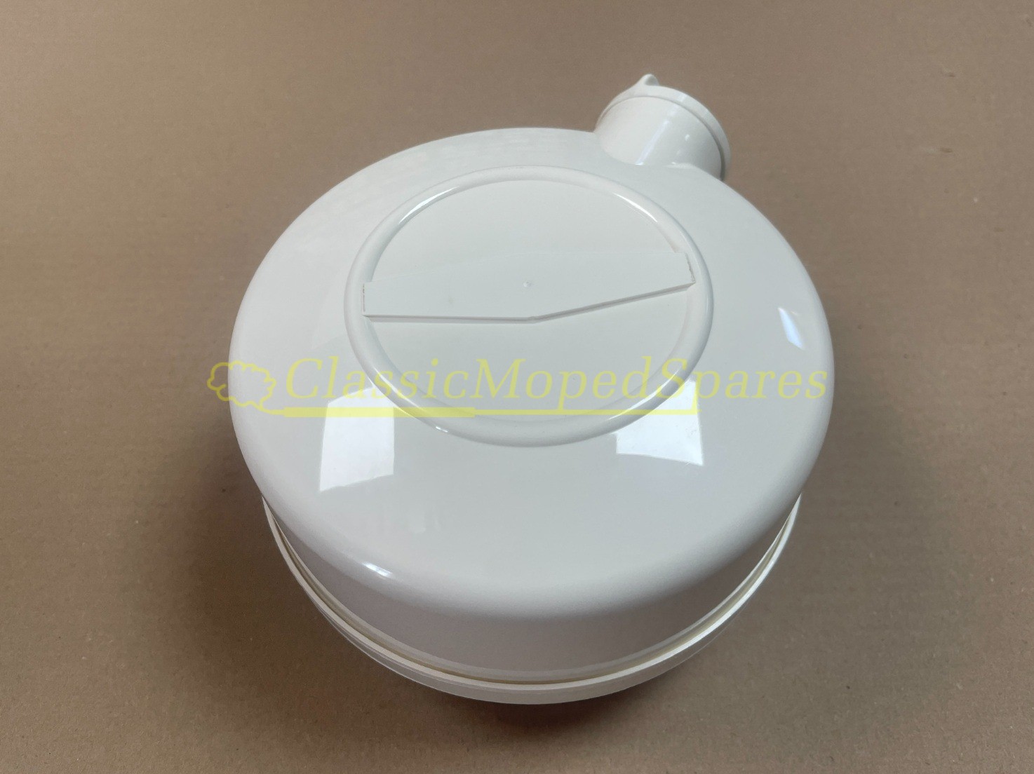 Velosolex Solex 3300, 3800, 4600, 5000 Aftermarket Petrol Fuel Gas Tank with Cap in White - Image 3