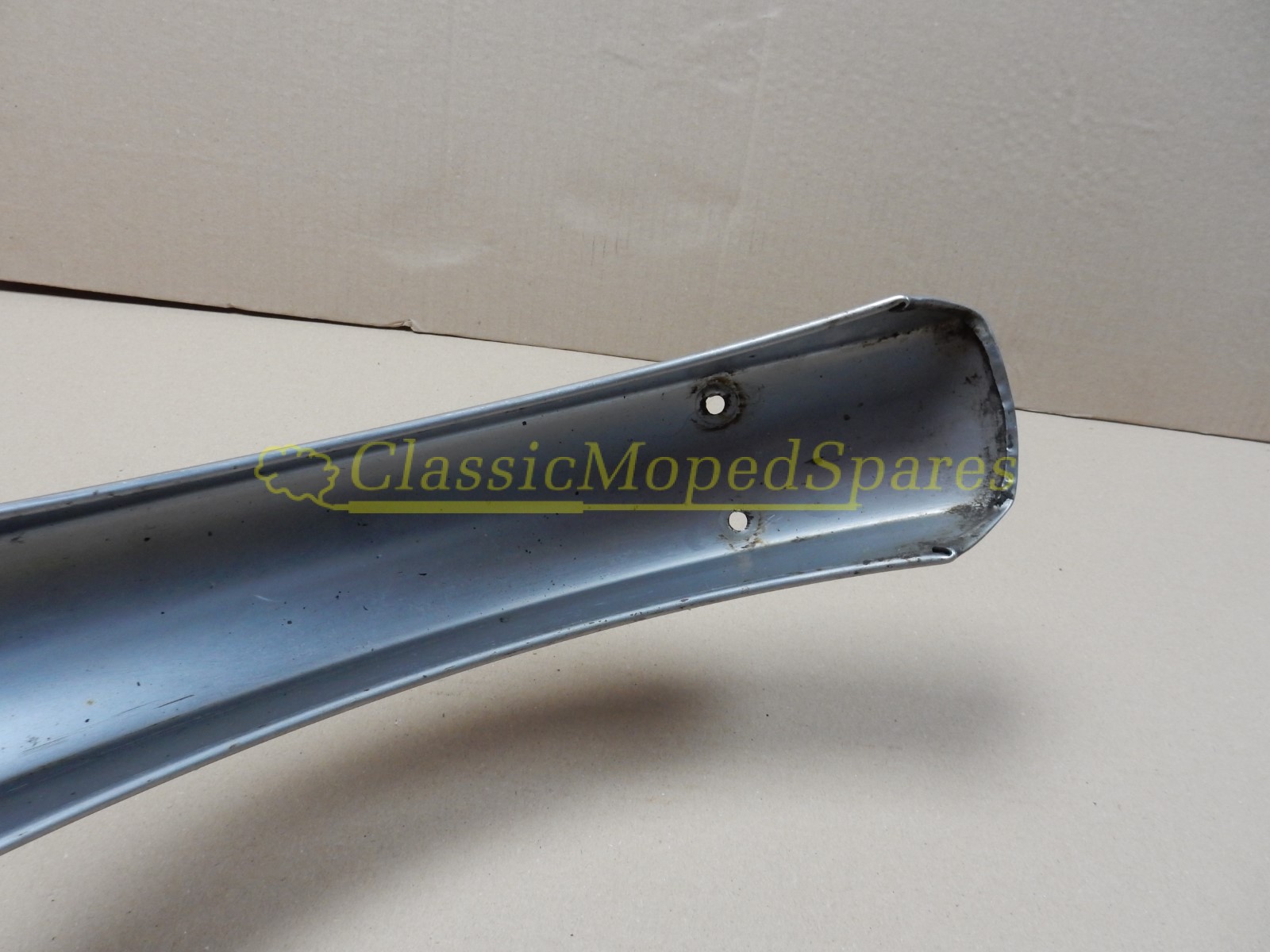 Mobylette Series 40,40L,40N,40S,40T,40V Front Mudguard in stainless steel silver (narrow - check dimensions) - Image 3