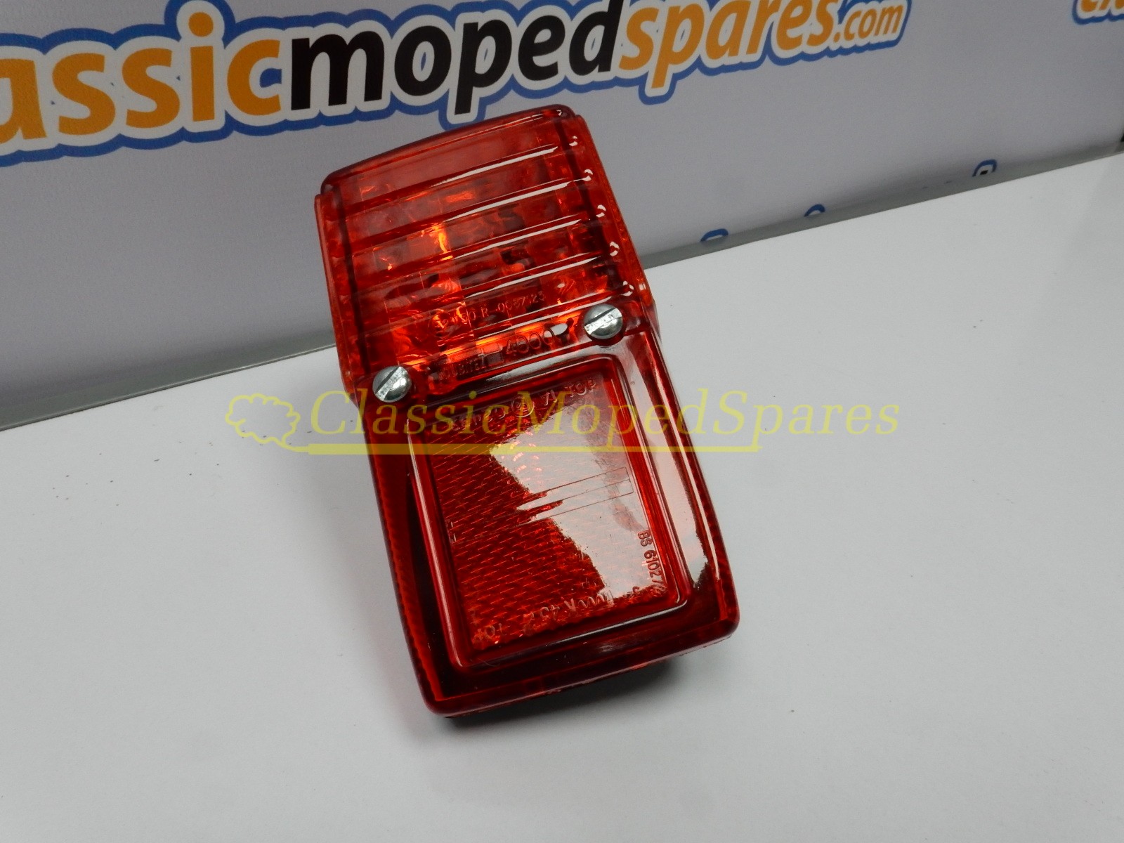 Peugeot 103 Black/Red Rear Tail Light (6v /12 v) with brake light (For Older Models) - Image 3
