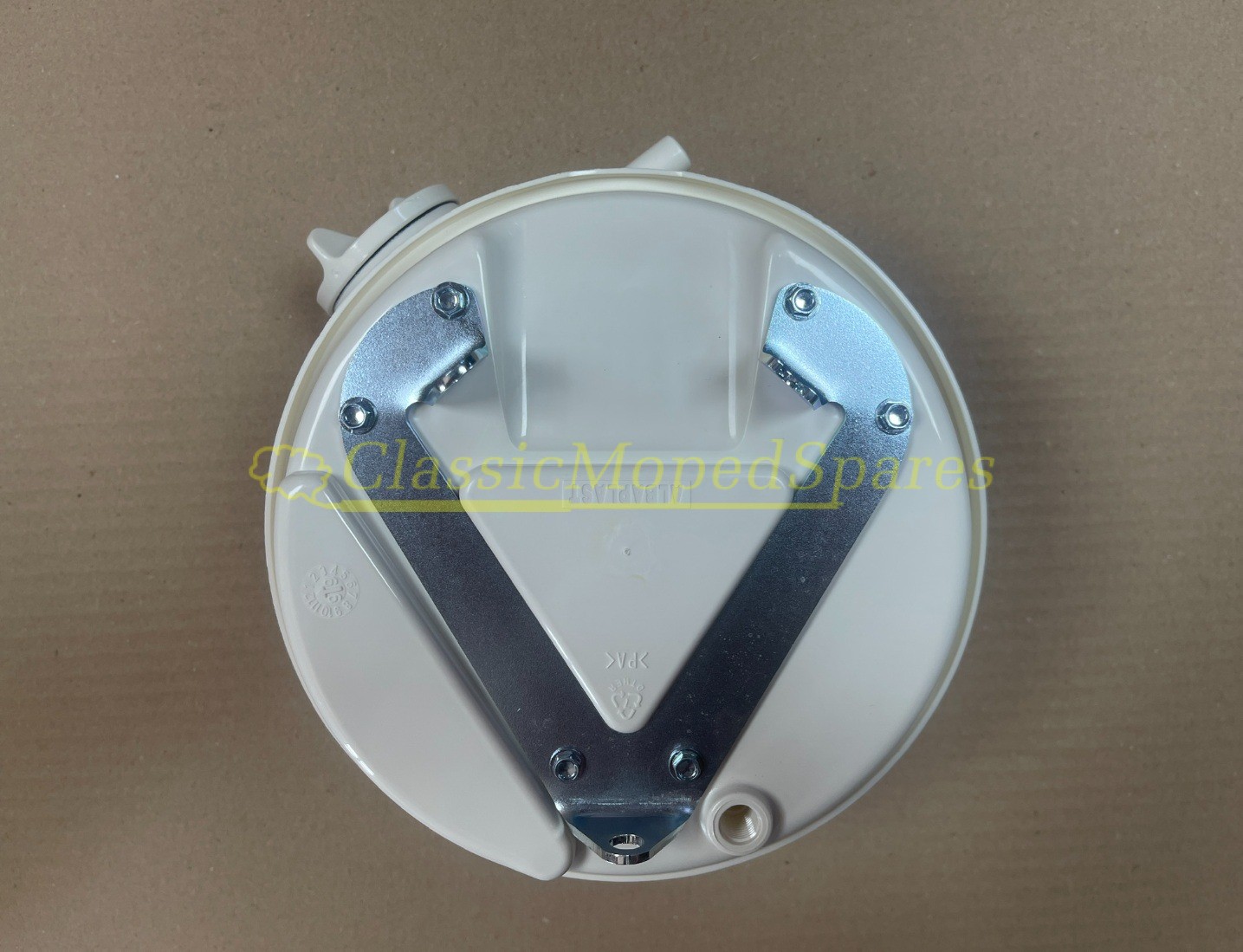 Velosolex Solex 3300, 3800, 4600, 5000 Aftermarket Petrol Fuel Gas Tank with Cap in White - Image 2