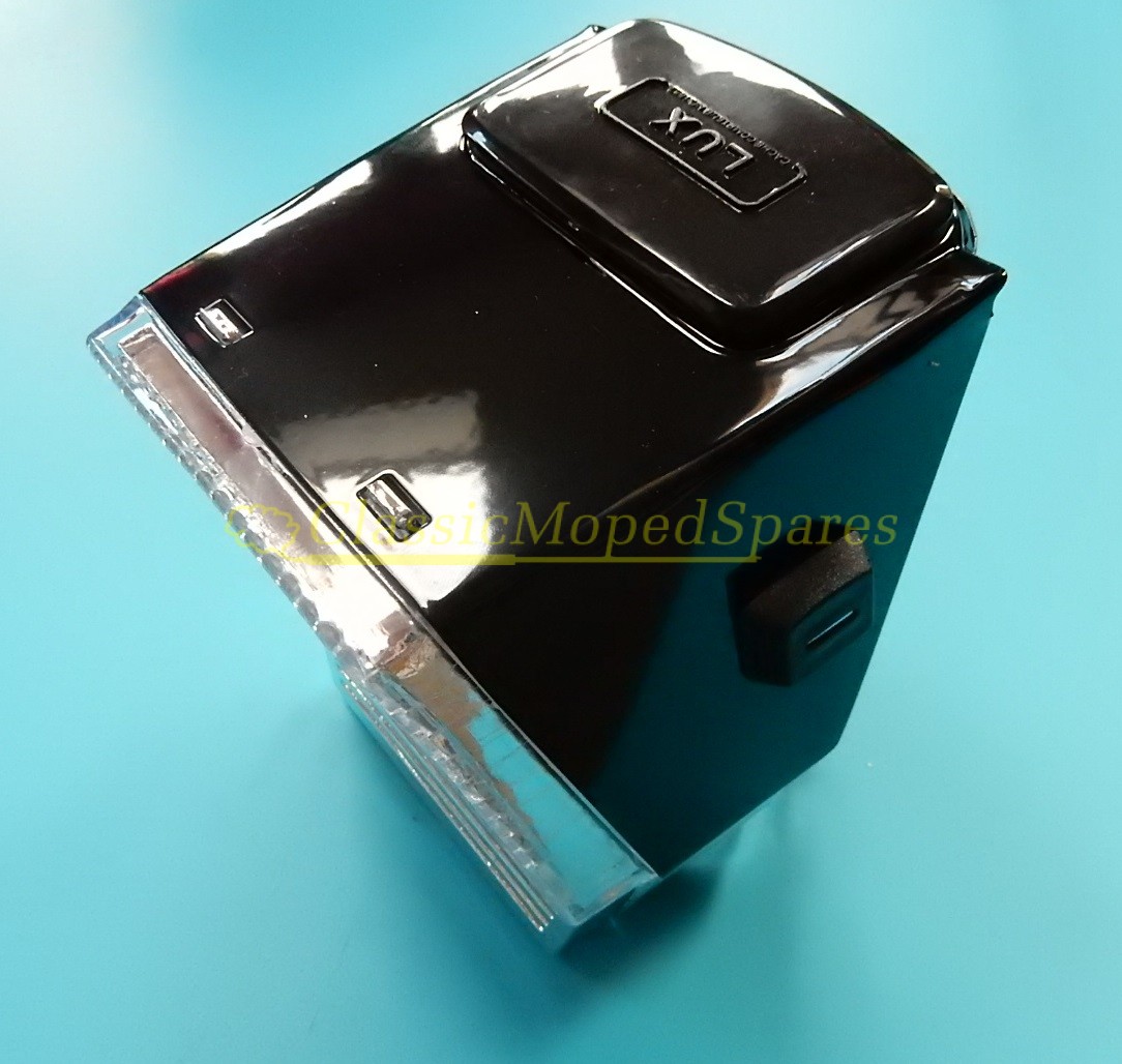 Mobylette Motobecane 40,50,85,88 Moped Front Headlight Assembly (NEW in Black) - Image 2