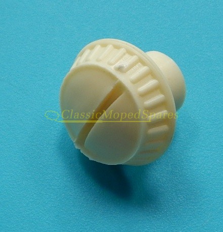 Mobylette Motobecane Motoconfort Tool Box Securing Knob Screw On Nut in White Ivory