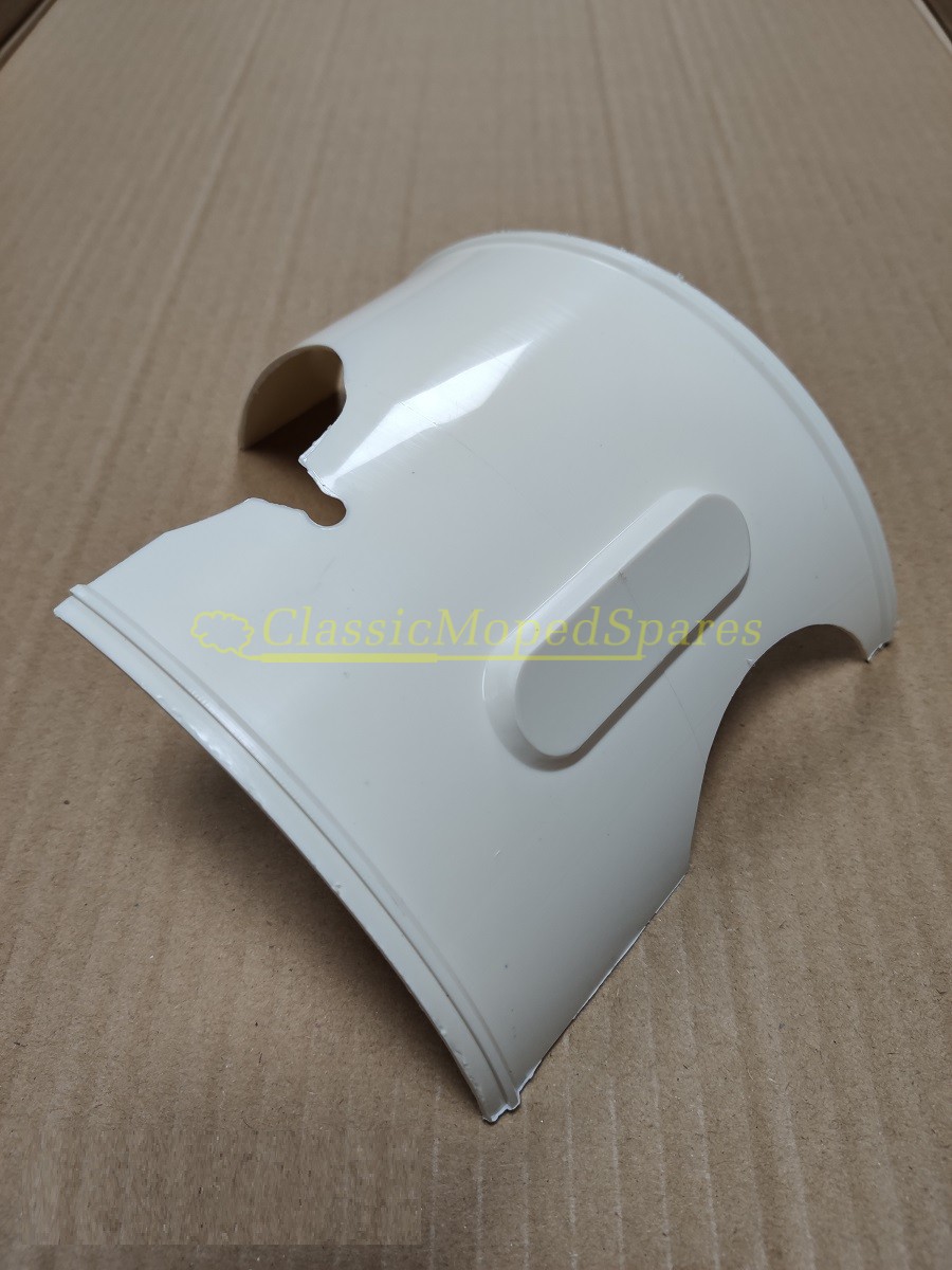 VELOSOLEX SOLEX 5000 / TROTILEX WHITE FRONT ENGINE COVER COWLING HOOD IN WHITE