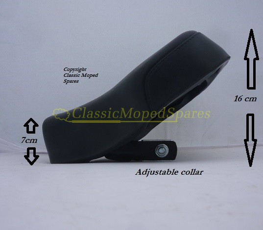 Norman, New Hudson, Paloma, Phillips, Puch, Moped Replacement NEW Black Saddle - Image 3