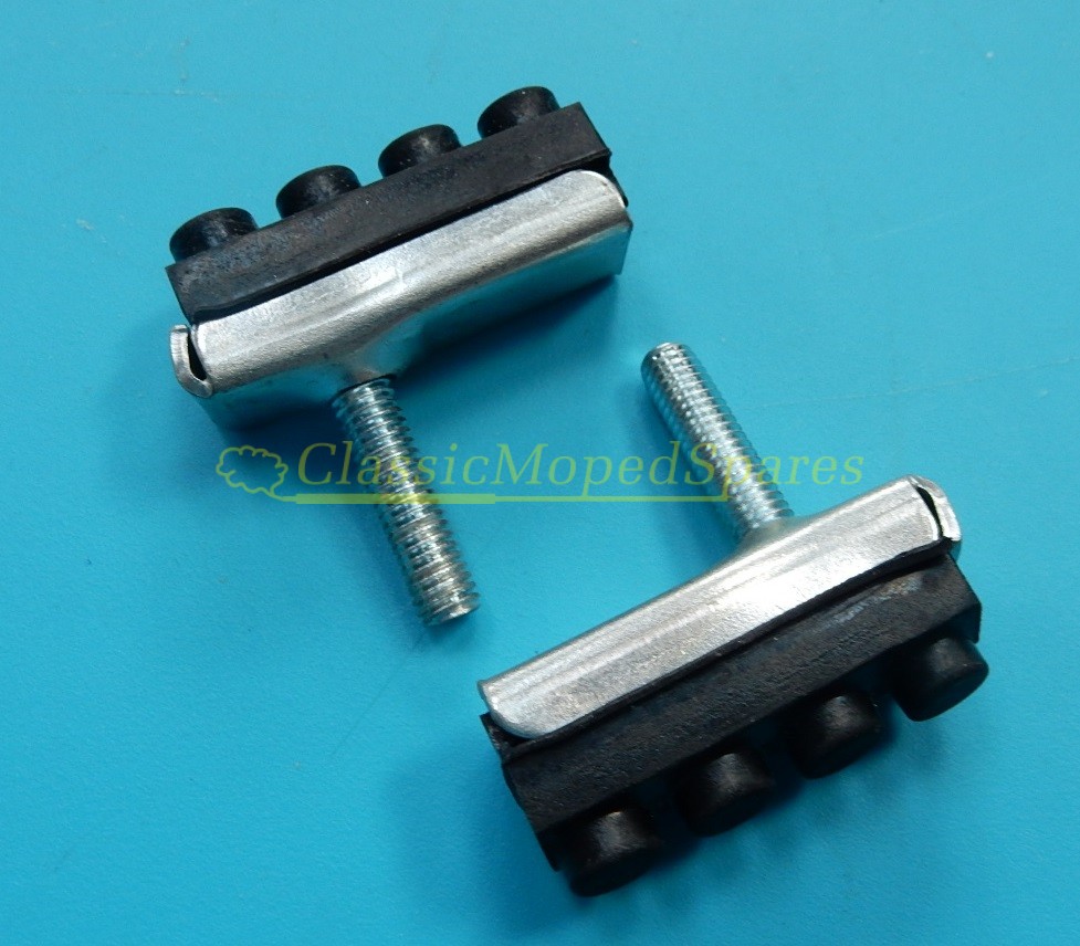 Velosolex 3800 Autocycle Replacement Caliper Brake Shoes and Blocks (x2)