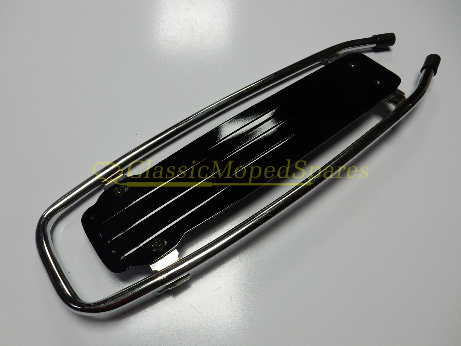 Peugeot 103 MVL Rear Luggage Rack Carrier in Black and Chrome