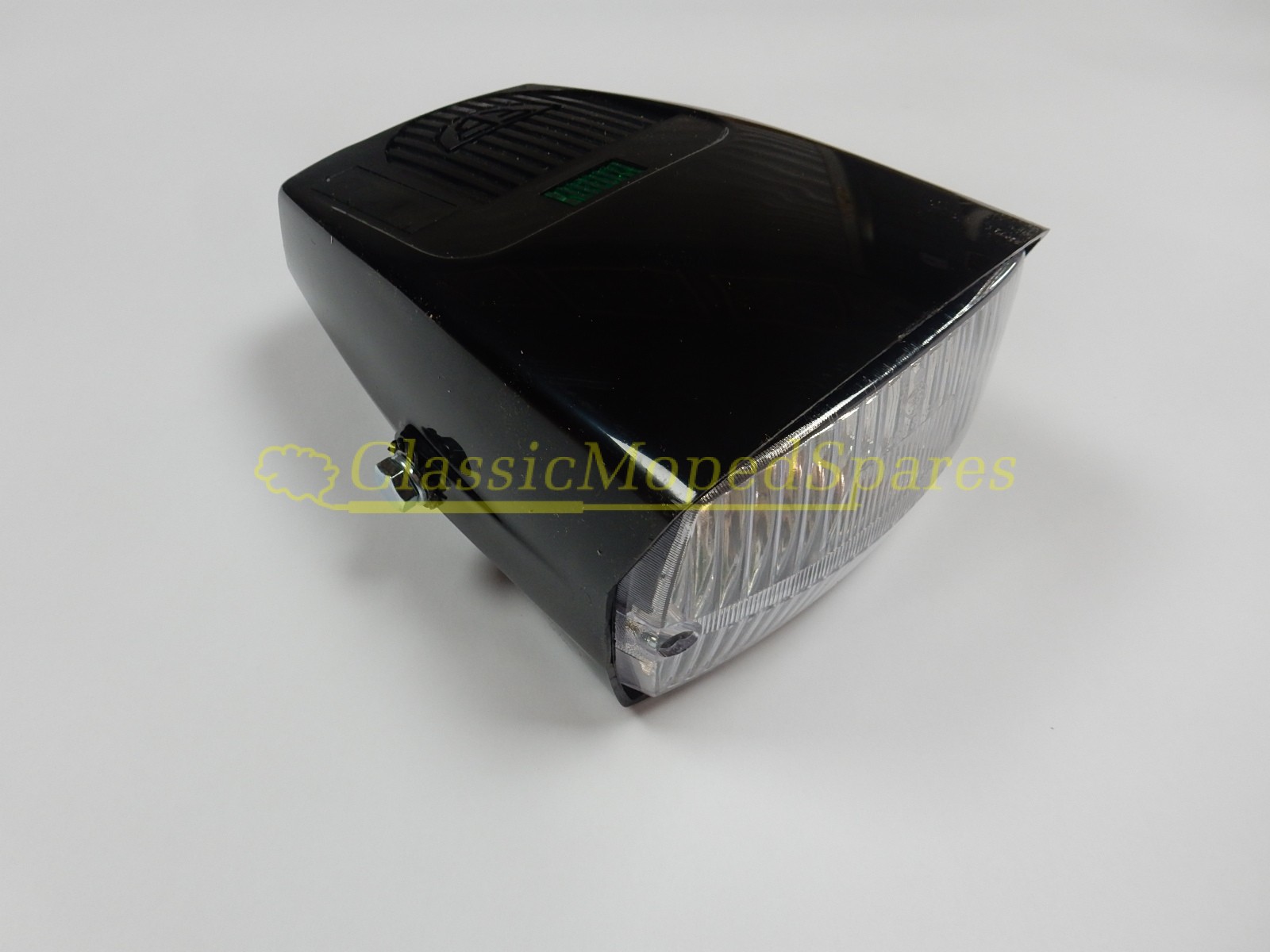 Velo Solex 3800, 6000, Flash Black Front Headlight Unit, (Handlebar mounted) - Image 2